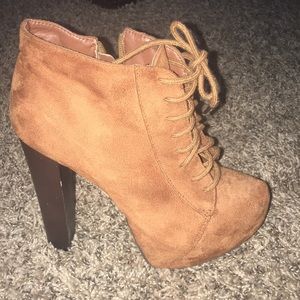 Sexy suede boot heels